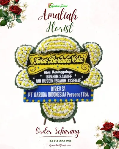 Papan Bunga Duka di Mangga Dua